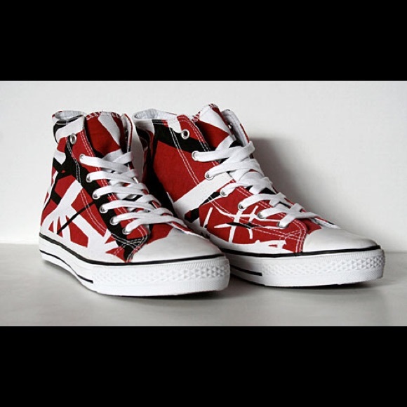 Eddie Van Halen Converse Inspired Sneakers Eddie Van Halen Converse Inspired Sneakers